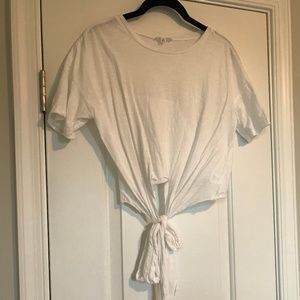 Crop Top with Tie Front